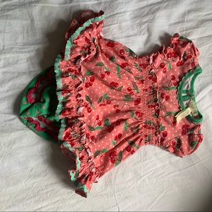 Dress and bloomer cherry set!